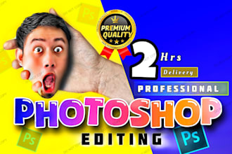 do photoshop editing, realistic photo manipulation, retouching or face swap