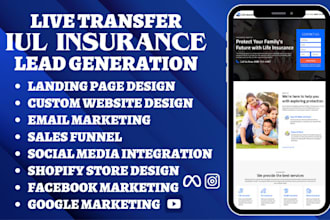iul insurance leads insurance website insurance sales funnel iul insurance leads