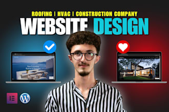 design contractor, construction, roofing, remodeling, plumbing , hvac website