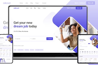 design recruitment agency portfolio website healthcare medical agency website