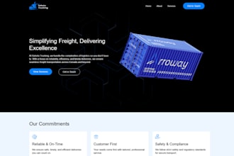 build logistics website, trucking, dispatch or cargo wordpress website