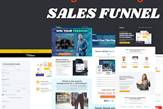 sales funnel gohighlevel clicfunnels systeme funnelish advertorial sales page