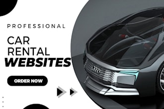 build car rental website,car dealership and booking website wordpress website