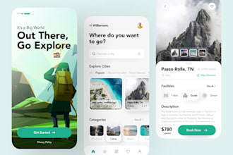 create travel app, flight app, hotel booking app, gojek app, ridesharing app