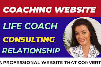 build life coach, personal development coaching website, consulting website