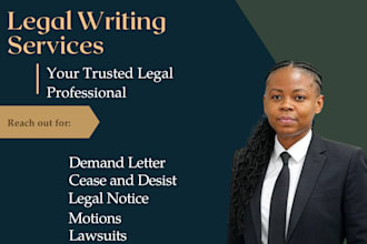 draft legal demand letter, cease and desist letter with law firm letterhead
