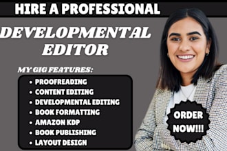 do proofreading, editing, developmental editor, fiction and non fiction book
