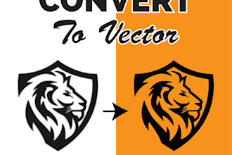 do vector tracing or convert to vector