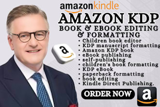 children book editor KDP manuscript formatting amazon KDP book ebook publishing