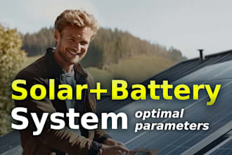 calculate optimal system of solar panels and batteries