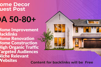 home improvement uk usa backlinks,home  decor garden guest posts