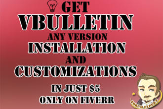 install vbulletin forum and customize it perfectly