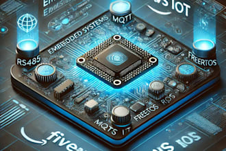 develop embedded systems freertos, rs485, mqtt, AWS iot