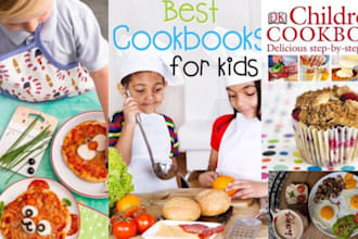 ghostwrite, design and format children cookbook food, recipe book, children book