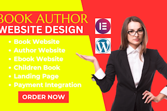 design book author website, children ebook, book launch website, author website