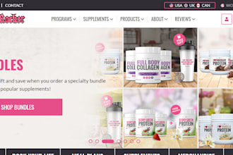design supplement and vitamin shopify store health supplement fitness website