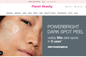 design skincare shopify store beauty store lipstick shopify spa website