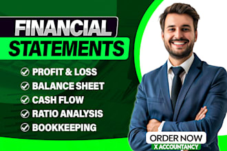 do bookkeeping, financial statement, profit and loss, balance sheet, cash flow