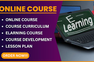 develop e book online course content, lesson plan, course curriculum