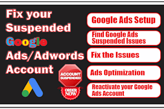 fix google ads suspension for all violations