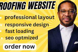 design modern roofing landing page and roofing websitedesign modern roofing land