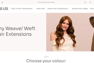 build hair extension shopify store hair extension website hair extension store