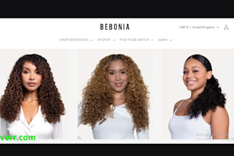 hair extension website hair extension store shopify website