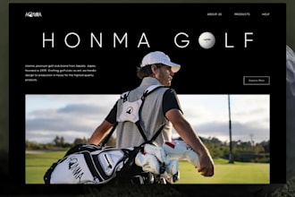 design golf clothing shopify sportwears apparel store gear athletic club website