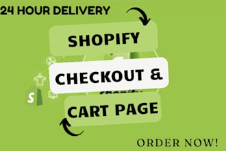customize shopify single product, cart, checkout page