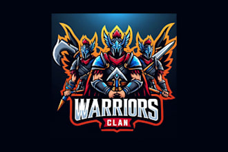 do modern warriors clan mascot logo for your business
