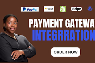 integrate paypal, stripe payment gateway in woocommerce, wordpress, shopify, wix