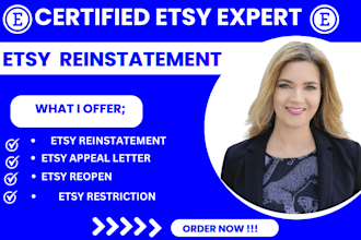 do etsy account creation etsy store setup etsy listing etsy reinstatement