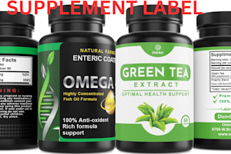 do supplement 3d product mockup label design can pouch food bottle packaging cbd