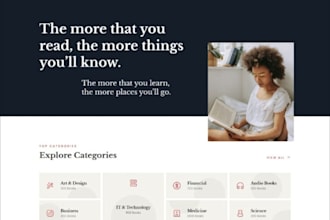 create author, ebook landing page, children book website