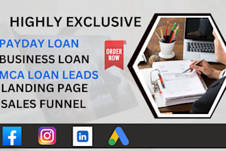 generate business loan leads payday loan leads mca leads lead generation