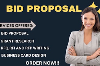 write your rfp, rfi, rfq, bid proposal or government contract