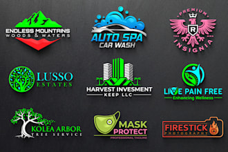 do a modern luxury minimalist logo design for your business