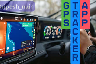 build gps app, vehicle tracking app, gps tracker app, road map track