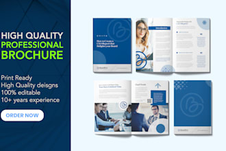 design  business brochure, booklet, ebook, proposal, company profile in indesign