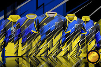 design custom gaming jersey, e sports jersey, and team jersey design