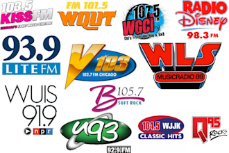 exclusively airplay and promote your song on indiana, illinois radio