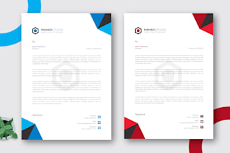 design ms word editable letterhead and stationery within 5 hours
