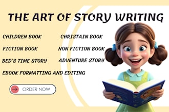 ghost write children story, children story book, children book writing