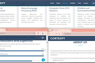 develop web app and landing pages