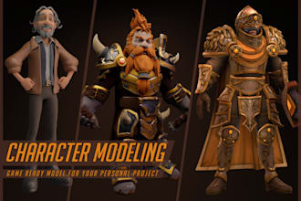 do 3d stylized character for games or your personal project