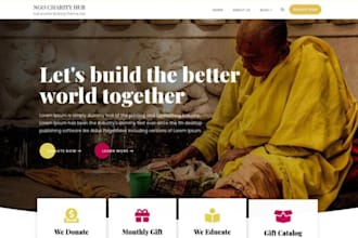 build charity website, non profit website, donation website, 501ce website