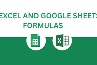 create formulas and functions in excel or google sheets