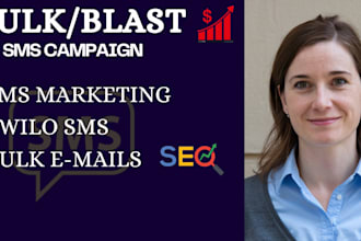 send bulk text message sms marketing, blast services on active number