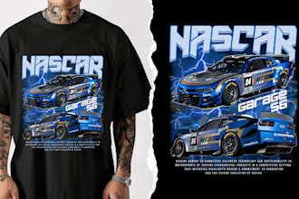 do  amazing 90s vintage bootleg car t shirt design for you