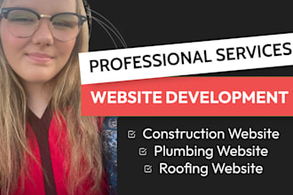 build professional construction plumbing roofing website